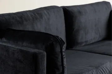 Boom Fløyelssofa 3-seter - Svart - Møbler - Sofaer - Fløyel sofaer
