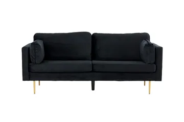 Boom Fløyelssofa 3-seter - Svart - Møbler - Sofaer - Fløyel sofaer