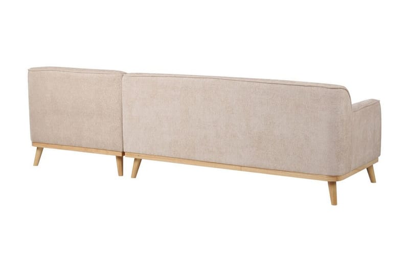 Bree Hjørnesofa 3-seter - Beige/Lyst tre - Møbler - Sofaer - Sovesofaer