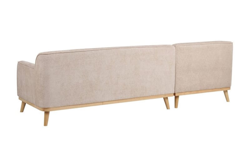 Bree Hjørnesofa 3-seter - Beige/Lyst tre - Møbler - Sofaer - Sovesofaer