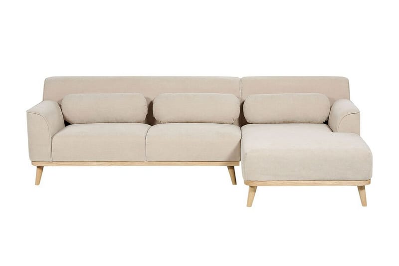 Bree Hjørnesofa 3-seter - Beige/Lyst tre - Møbler - Sofaer - Sovesofaer