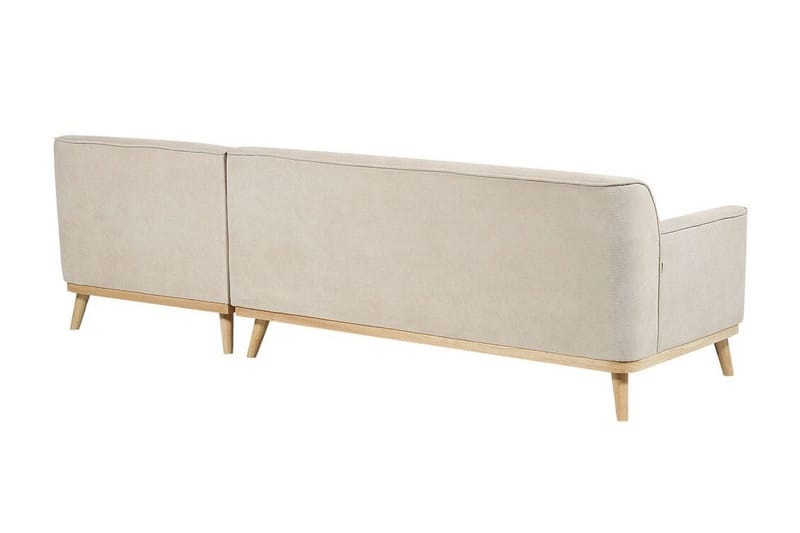 Bree Hjørnesofa 3-seter - Beige/Lyst tre - Møbler - Sofaer - Sovesofaer