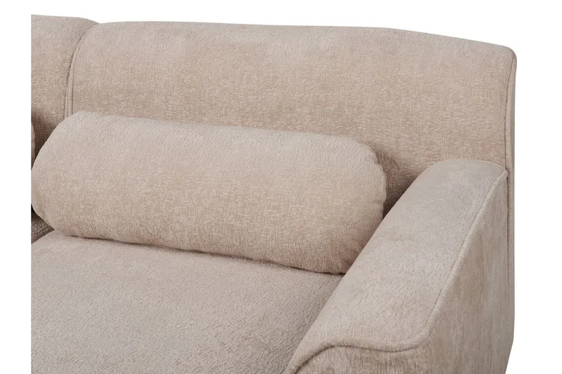 Bree Hjørnesofa 3-seter - Beige/Lyst tre - Møbler - Sofaer - Sovesofaer
