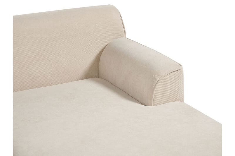 Bree Hjørnesofa 3-seter - Beige/Lyst tre - Møbler - Sofaer - Sovesofaer