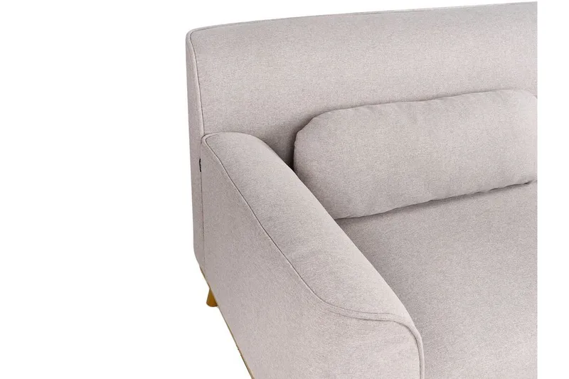 Bree Hjørnesofa 3-seter - Grå/Lyst tre - Møbler - Sofaer - Sovesofaer