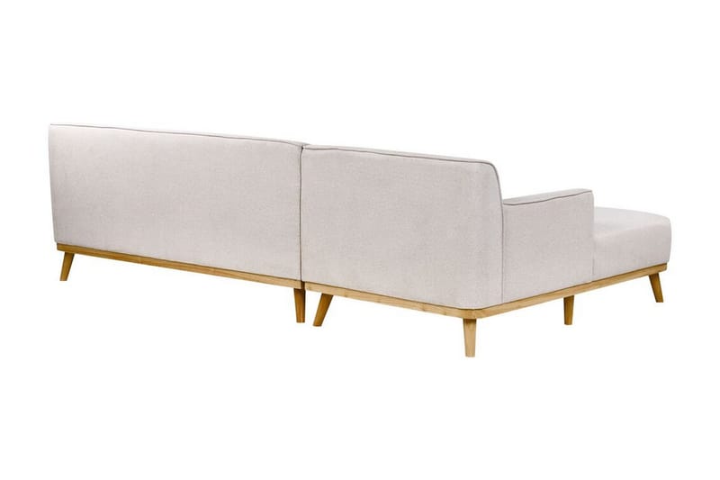 Bree Hjørnesofa 3-seter - Grå/Lyst tre - Møbler - Sofaer - Sovesofaer