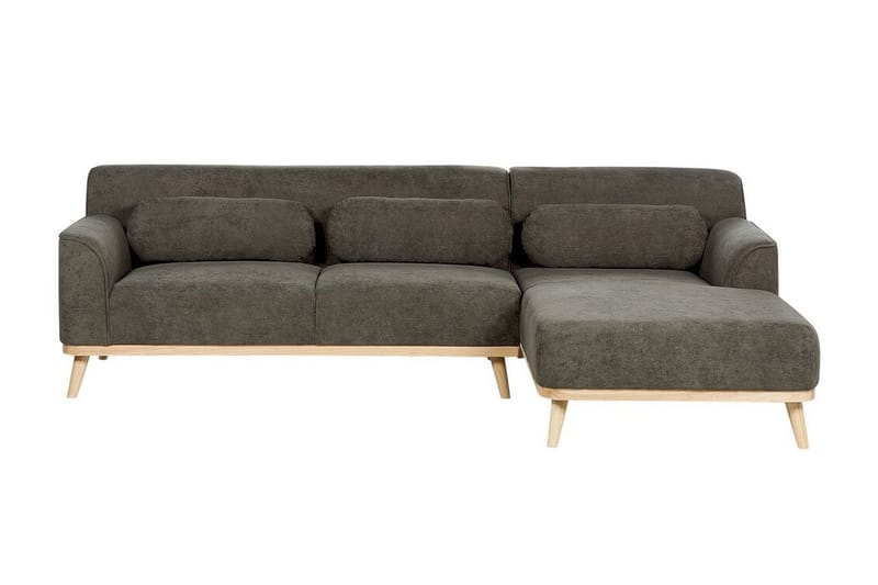 Bree Hjørnesofa 3-seter - Grønn/Lyst tre - Møbler - Sofaer - Sovesofaer