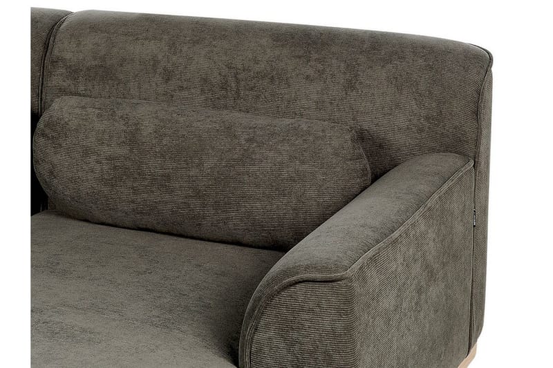 Bree Hjørnesofa 3-seter - Grønn/Lyst tre - Møbler - Sofaer - Sovesofaer