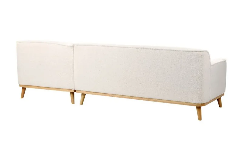 Bree Hjørnesofa 3-seter - Hvit/Lyst tre - Møbler - Sofaer - Sovesofaer