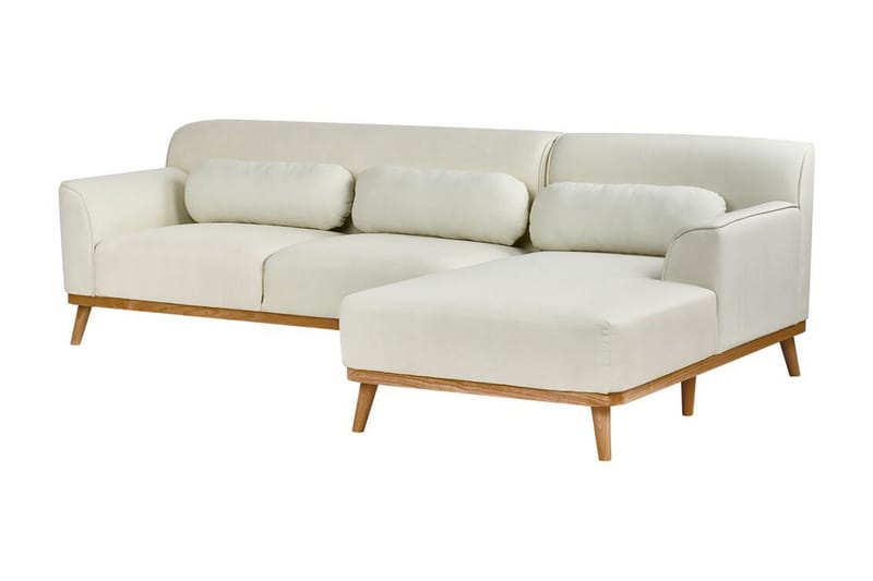 Bree Hjørnesofa 3-seter - Hvit/Lyst tre - Møbler - Sofaer - Sovesofaer