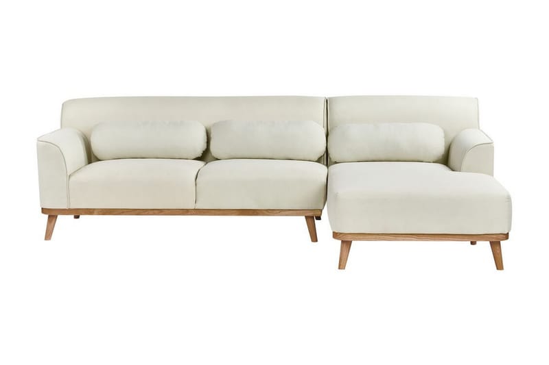 Bree Hjørnesofa 3-seter - Hvit/Lyst tre - Møbler - Sofaer - Hjørnesofa