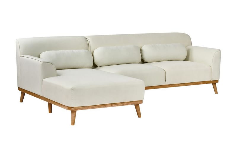 Bree Hjørnesofa 3-seter - Hvit/Lyst tre - Møbler - Sofaer - Sovesofaer
