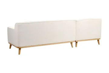 Bree Hjørnesofa 3-seter - Hvit/Lyst tre - Møbler - Sofaer - Sovesofaer