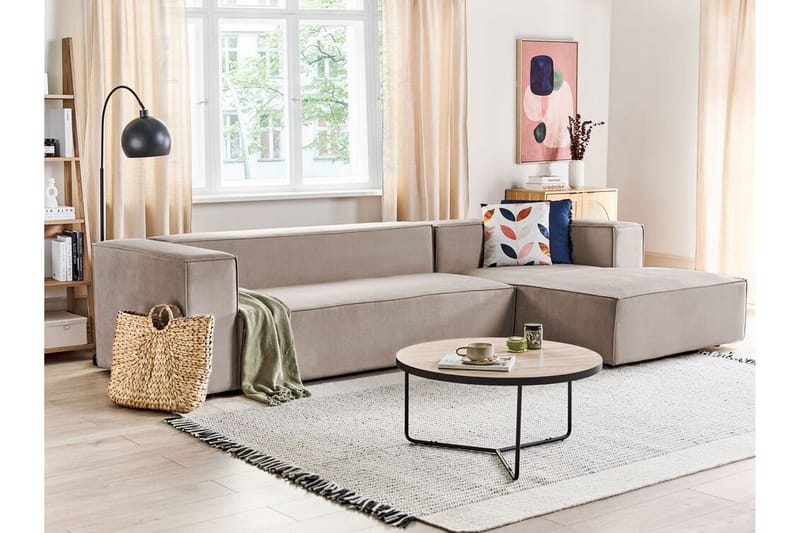 Britt Hjørnesofa 3-seter - Beige - Møbler - Sofaer - Hjørnesofa - Hjørnesofa med divan