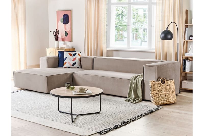 Britt Hjørnesofa 3-seter - Beige - Møbler - Sofaer - Hjørnesofa - Hjørnesofa med divan