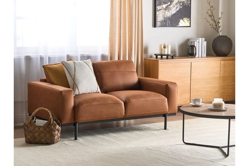 Bruna Sofa 2-seter - Brun - Møbler - Sofaer - Skinnsofaer