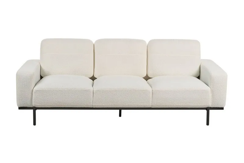 Bruna Sofa 3-seter, Hvit/Svart