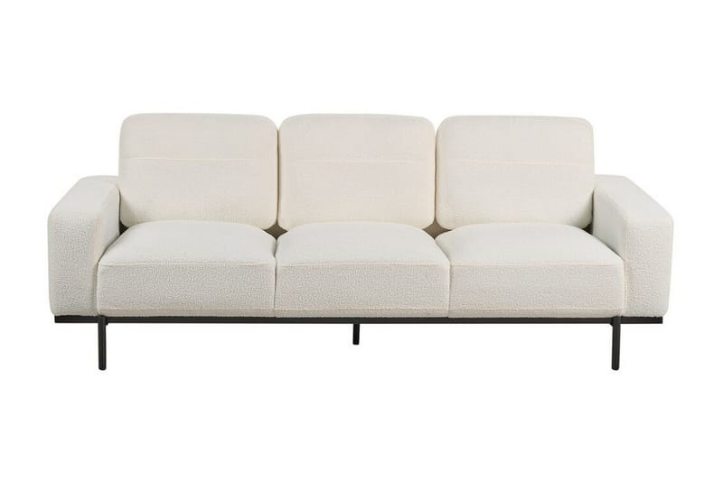Bruna Sofa 3-seter, Hvit/Svart
