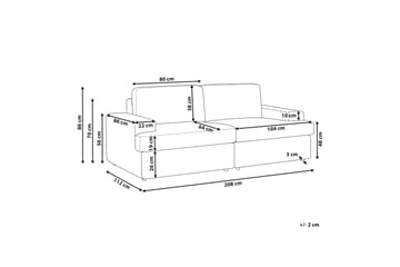 Bryn Sofa 3-seter - Beige - Møbler - Sofaer - Sofa 3 seter