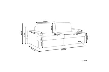 Bryn Sofa 3-seter - Beige - Møbler - Sofaer - Sofa 3 seter
