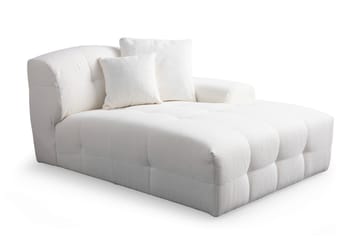 Buddy 4-seters Sofa med Divan - Hvit - Møbler - Sofaer - Sofa med sjeselong