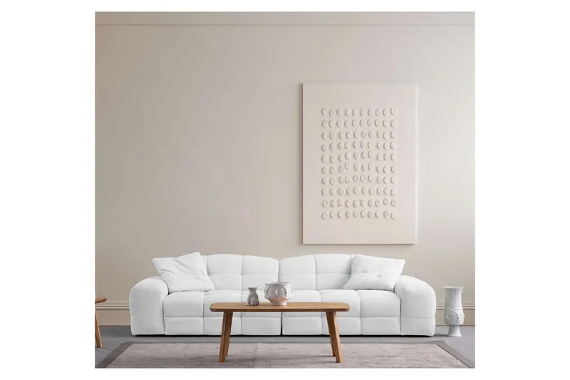 Buddy Sofa 3-seter - Hvit - Møbler - Sofaer - Sofa 3 seter