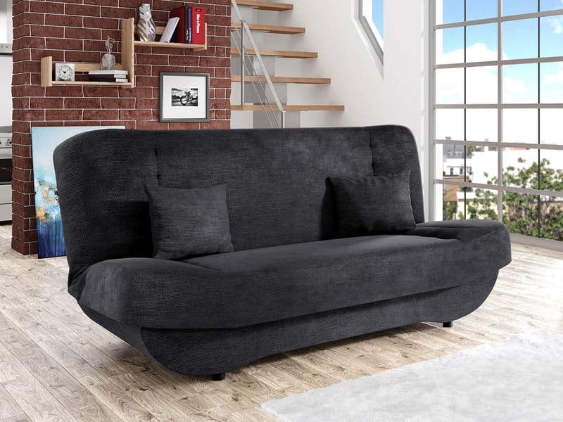 Burralla 3-seters sovesofa - svart - Møbler - Sofaer - Sovesofaer