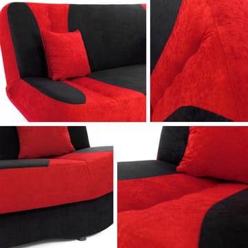 Burralla 3-seters sovesofa - svart - Møbler - Sofaer - Sovesofaer