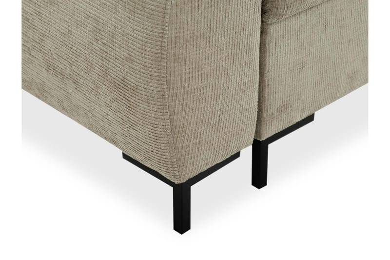 Busness Sovesofa 3-seter i Plysj - Beige - Møbler - Sofaer - Sovesofaer