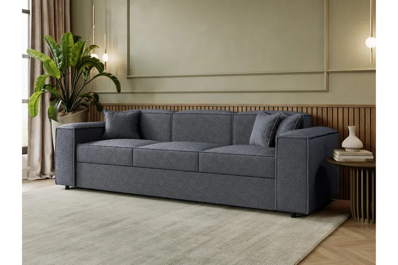 Bysantinsk 3-Seters Sovesofa - Grå - Møbler - Sofaer - Sovesofaer