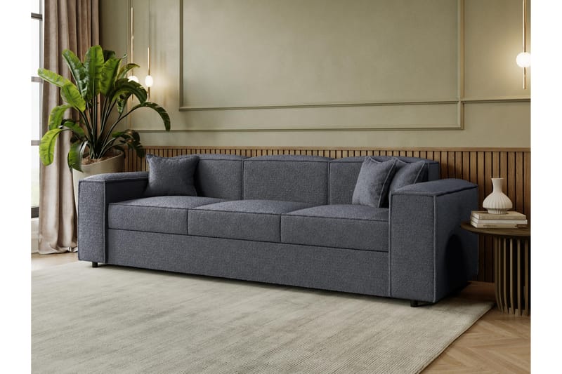 Bysantinsk 3-Seters Sovesofa - Grå - Møbler - Sofaer - Sovesofaer