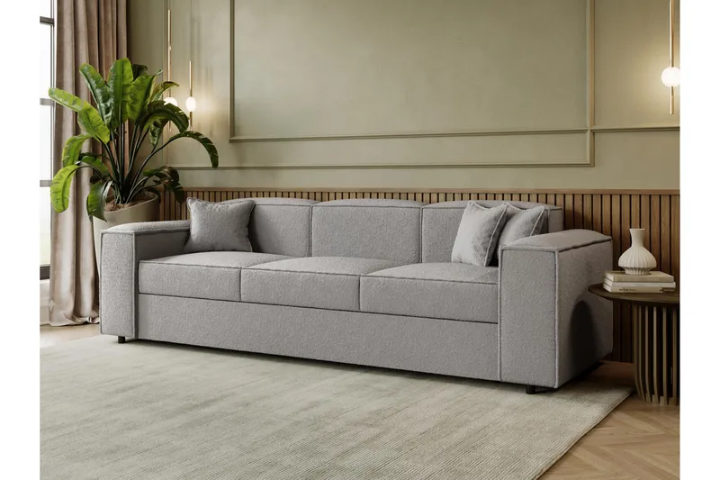 Bysantinsk 3-Seters Sovesofa - Grå - Møbler - Sofaer - Sovesofaer