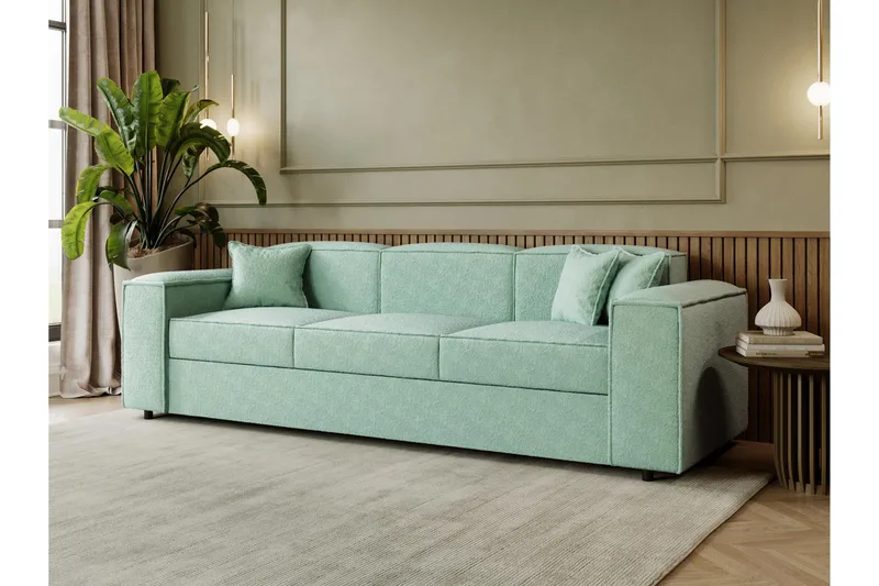 Bysantinsk 3-Seters Sovesofa - Grønn - Møbler - Sofaer - Sovesofaer