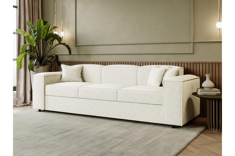 Bysantinsk 3-Seters Sovesofa - Hvit - Møbler - Sofaer - Sovesofaer