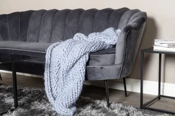 Calais 3-seter Sofa Fløyel - Mørk grå - Møbler - Sofaer - Fløyel sofaer
