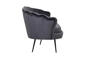 Calais 3-seter Sofa Fløyel - Mørk grå - Møbler - Sofaer - Fløyel sofaer