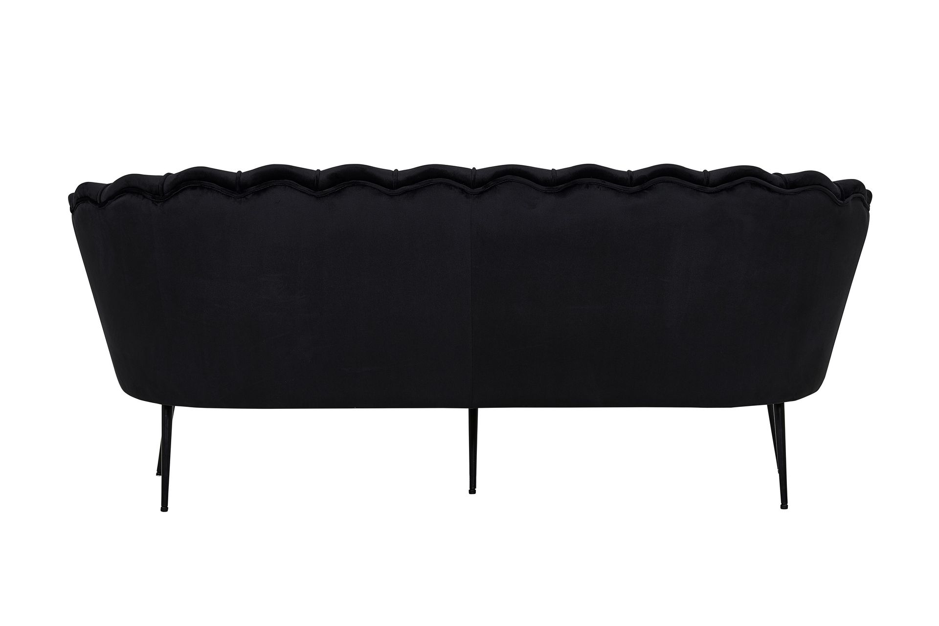 Calais 3-seter Sofa Fløyel - Svart - Møbler - Sofaer - Fløyel sofaer