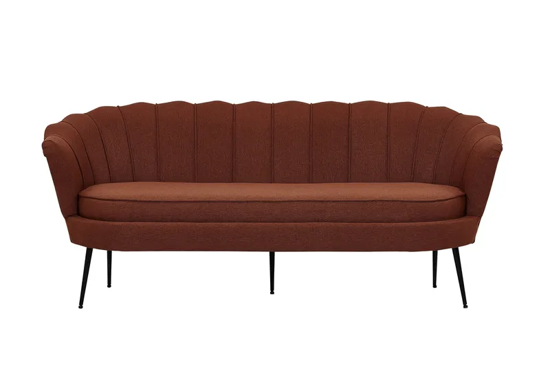 Calais 3-seter Sofa, Rød