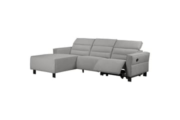 Carpari 3-seter Venstrevendt L-formet Hjørnesofa 263 cm med Recliner i Stoff - Grå - Møbler - Sofaer - Skinnsofaer