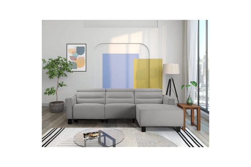 Carpari Reclinersofa 3-seter - Grå - Møbler - Sofaer - Skinnsofaer