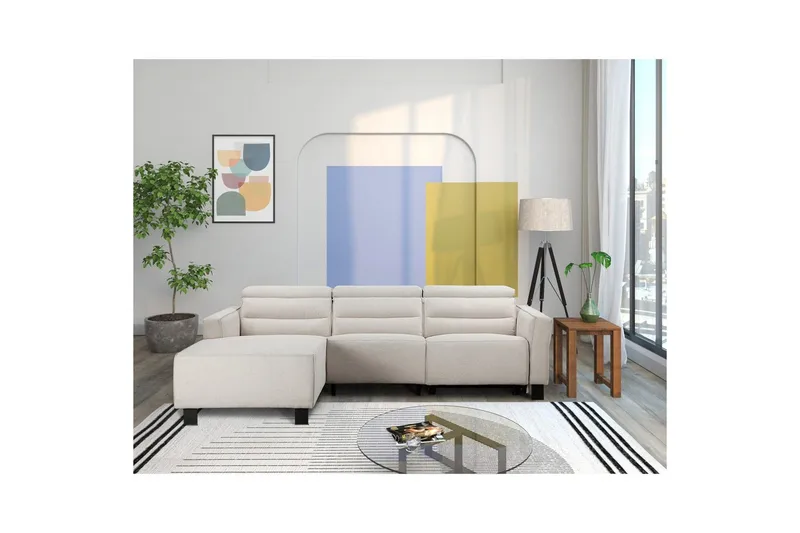 Carpari Reclinersofa 3-seter - Hvit - Møbler - Sofaer - Reclinersofaer