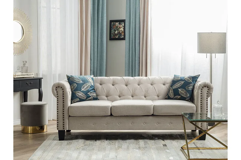 Casonya Sofa 3-seter - Beige - Møbler - Sofaer - Sofa 3 seter