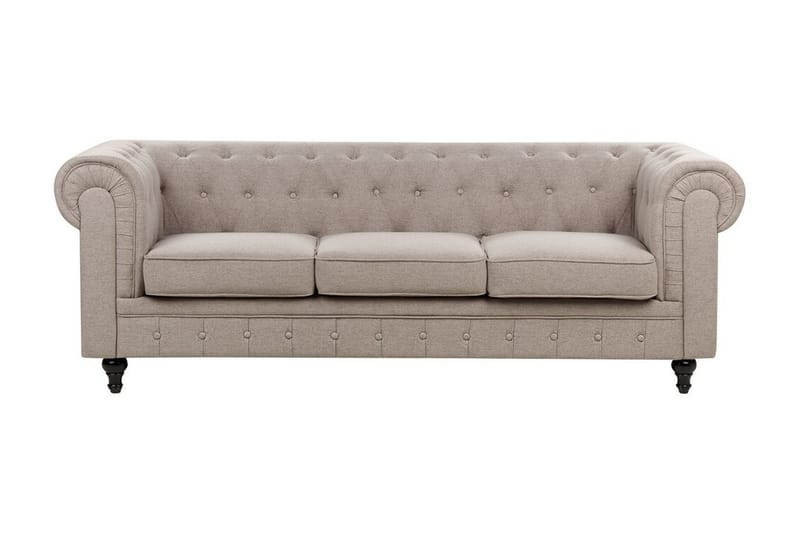 Casonya Sofa 3-seter - Beige/Mørkt tre - Møbler - Sofaer - Sofa 3 seter