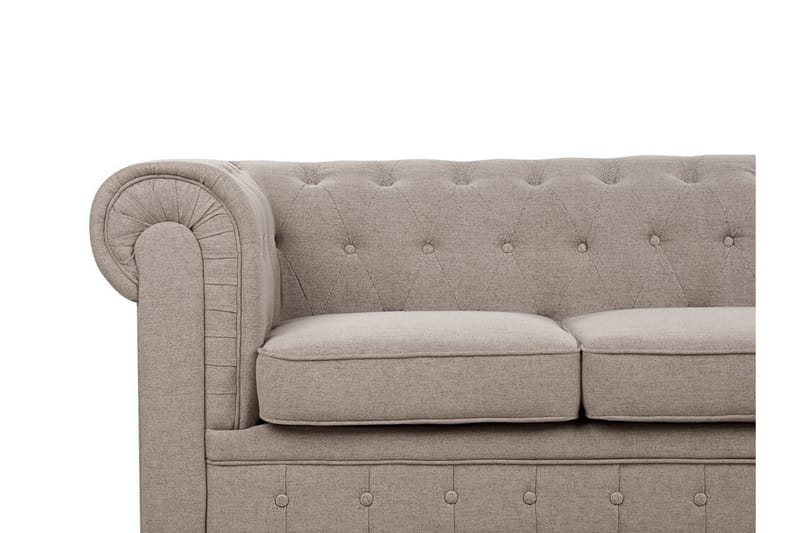 Casonya Sofa 3-seter - Beige/Mørkt tre - Møbler - Sofaer - Sofa 3 seter