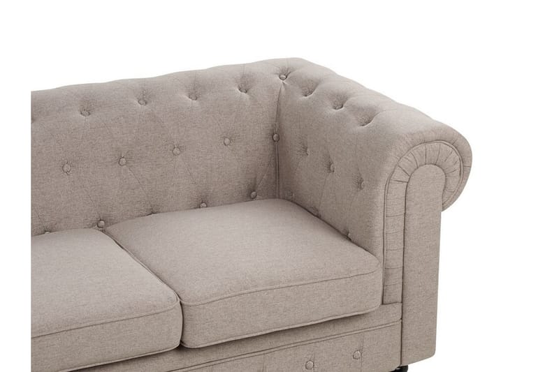 Casonya Sofa 3-seter - Beige/Mørkt tre - Møbler - Sofaer - Sofa 3 seter
