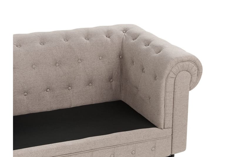 Casonya Sofa 3-seter - Beige/Mørkt tre - Møbler - Sofaer - Sofa 3 seter