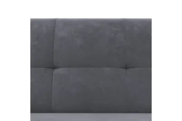 Chaiselong Lilly Antrasitt, Fløyel - Antrasitt, Fløyel - Møbler - Sofaer - Sofa med sjeselong
