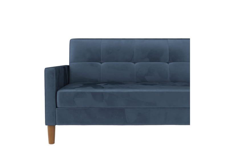 Chaiselong Lilly Blå, Fløyel - Blå, Fløyel - Møbler - Sofaer - Sofa med sjeselong