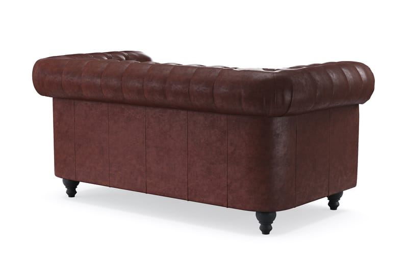 Chesterfield Deluxe 2-seters Sofa - Mørk brun - Møbler - Sofaer - 2 seter sofa