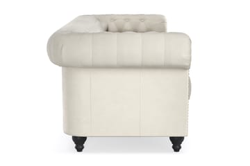 Chesterfield Deluxe 3-seters Sofa - Beige - Møbler - Sofaer - Fløyel sofaer